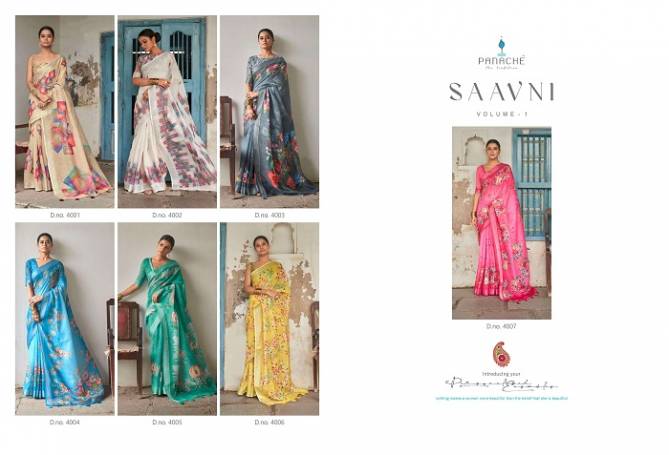 Bhumi Saavni 1 Printed Wholesale Designer Saree Catalog
